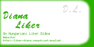 diana liker business card